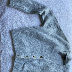 Gray FashionNova knitted cardigan